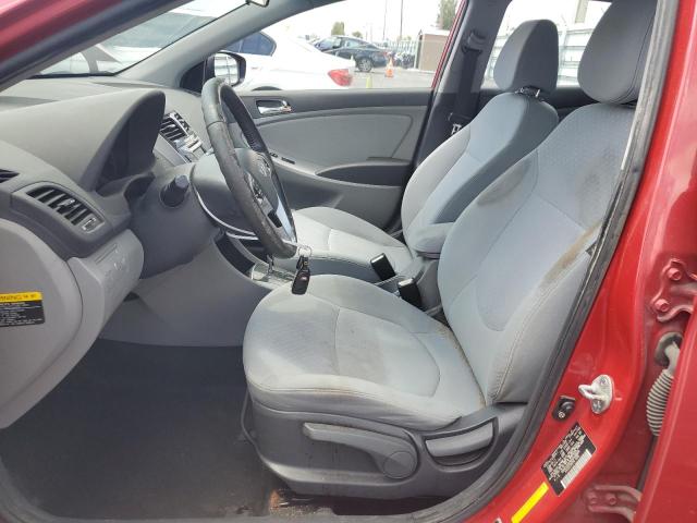  HYUNDAI ACCENT 2012 Czerwony