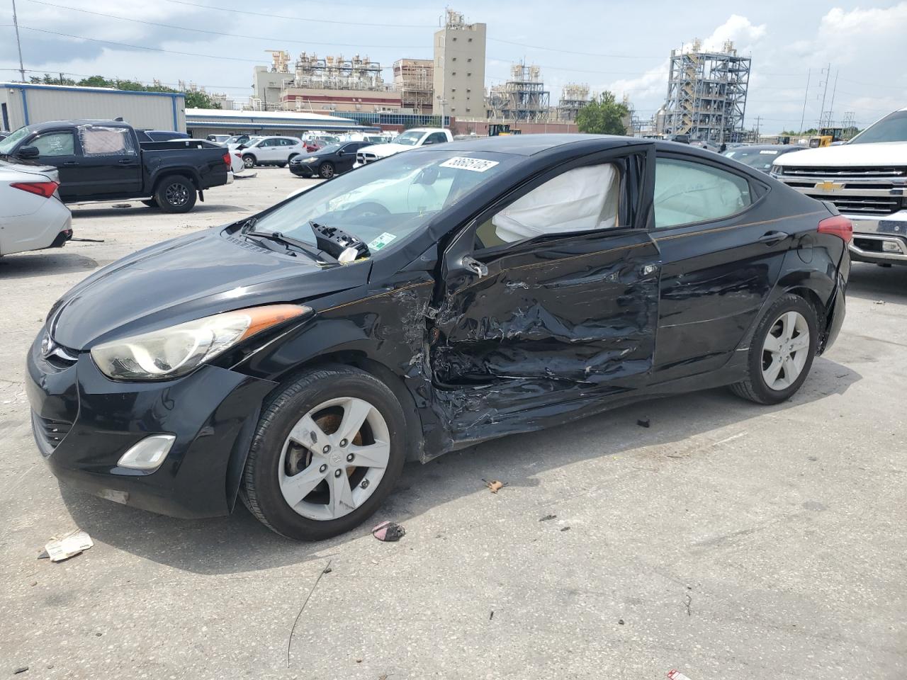 2013 Hyundai Elantra Gls na sprzedaż w New Orleans, LA - Side