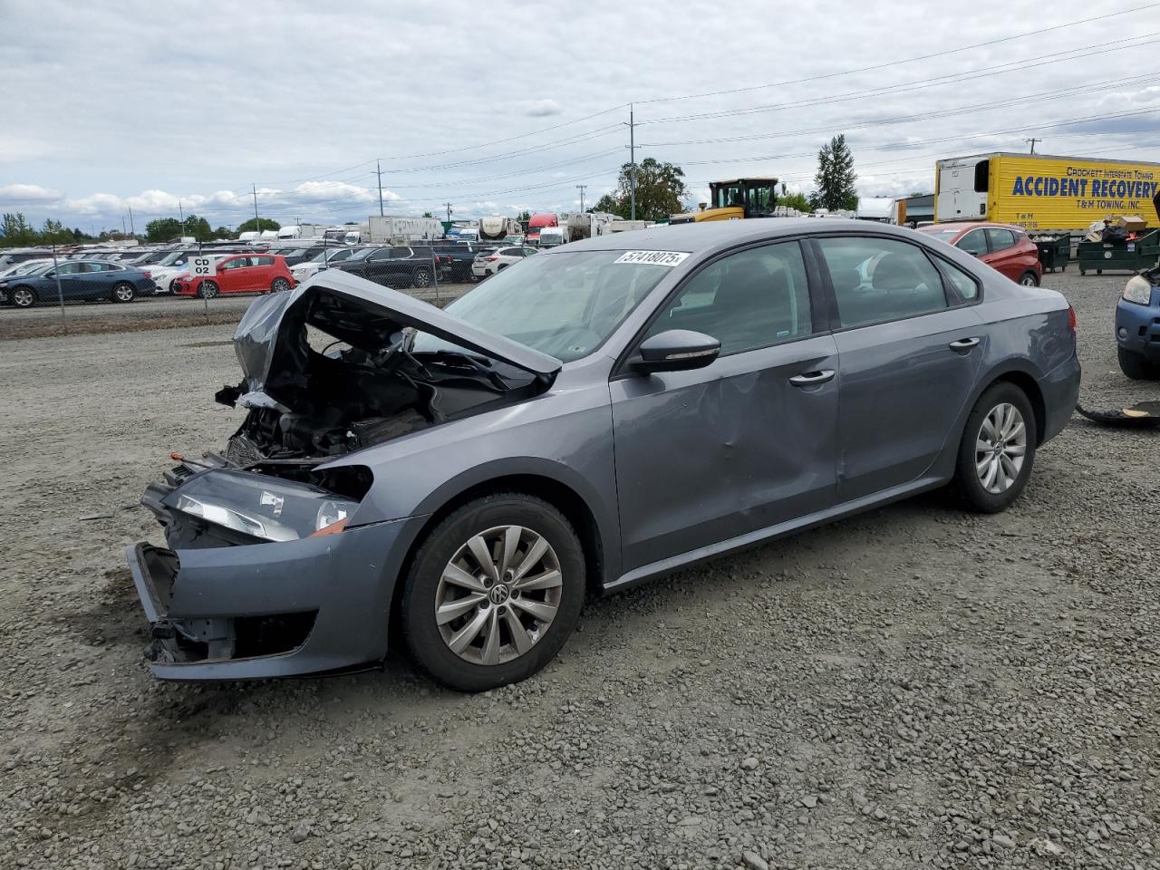 2012 Volkswagen Passat S na sprzedaż w Eugene, OR - Front End
