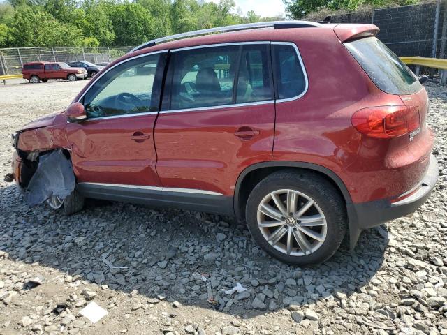  VOLKSWAGEN TIGUAN 2016 Burgundy