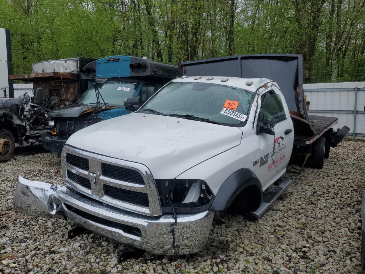 2016 Ram 5500 იყიდება West Warren-ში, MA - Rollover