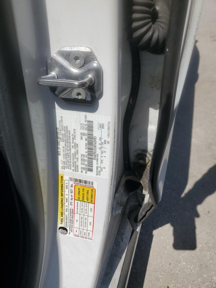 2018 Ford Fusion Se Hybrid VIN: 3FA6P0LU5JR163495 Lot: 56828225