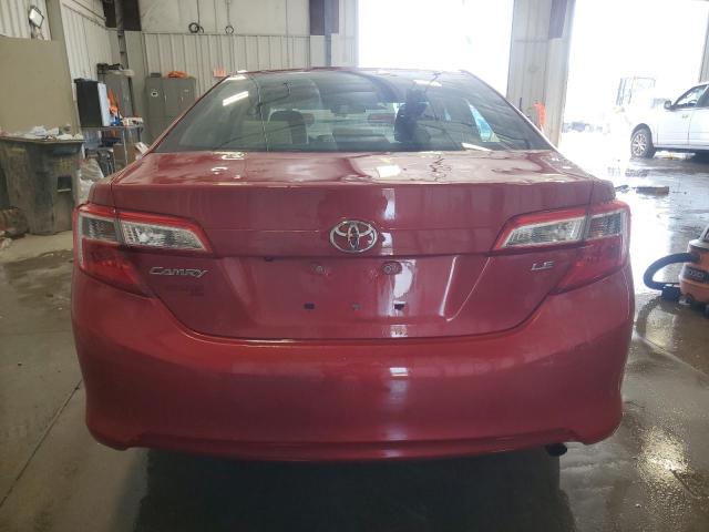  TOYOTA CAMRY 2014 Red