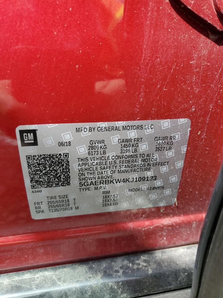 2019 Buick Enclave Essence VIN: 5GAERBKW4KJ109133 Lot: 55469835