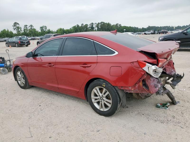 HYUNDAI SONATA 2016 Czerwony