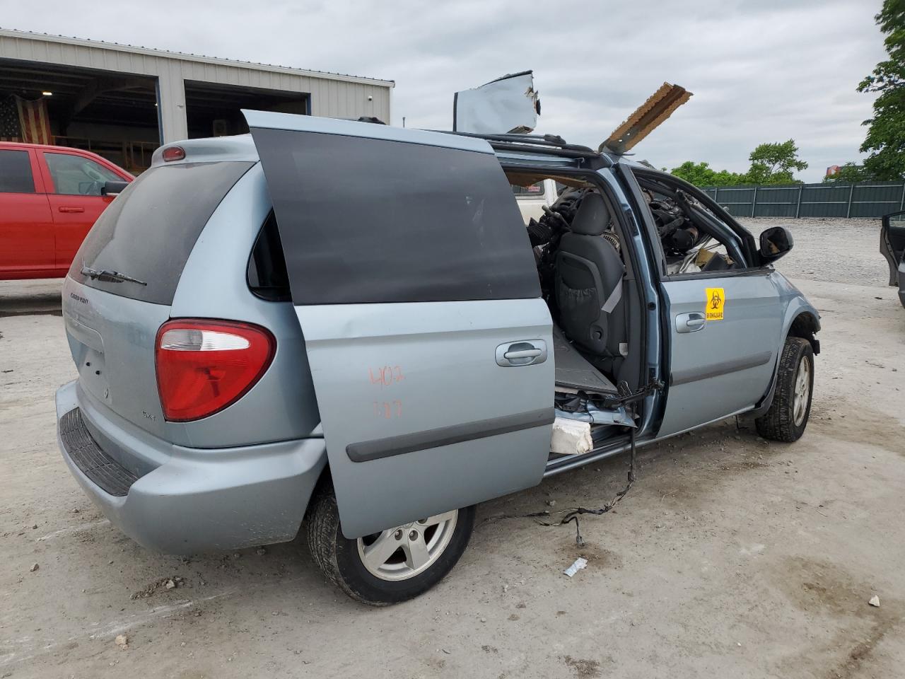 2006 Dodge Caravan Sxt blue null gas 1D4GP45R46B631813 photo #4