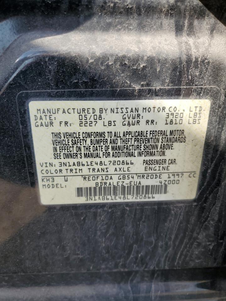 2008 Nissan Sentra 2.0 VIN: 3N1AB61E48L720866 Lot: 55449045