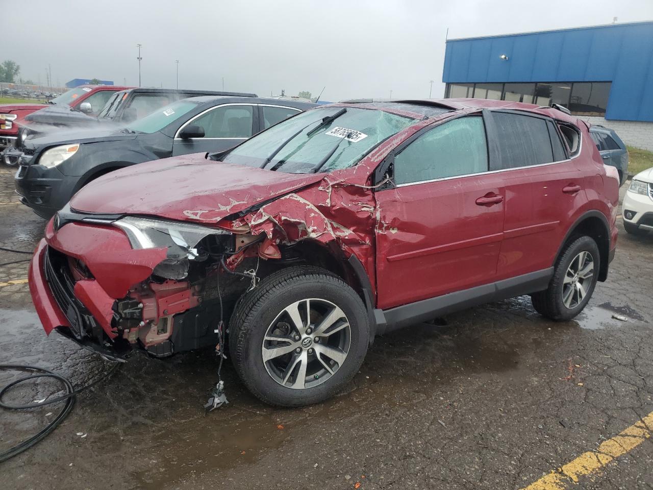2018 Toyota Rav4 Adventure იყიდება Woodhaven-ში, MI - Rollover
