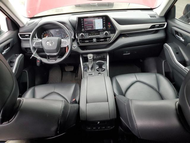  TOYOTA HIGHLANDER 2021 Червоний