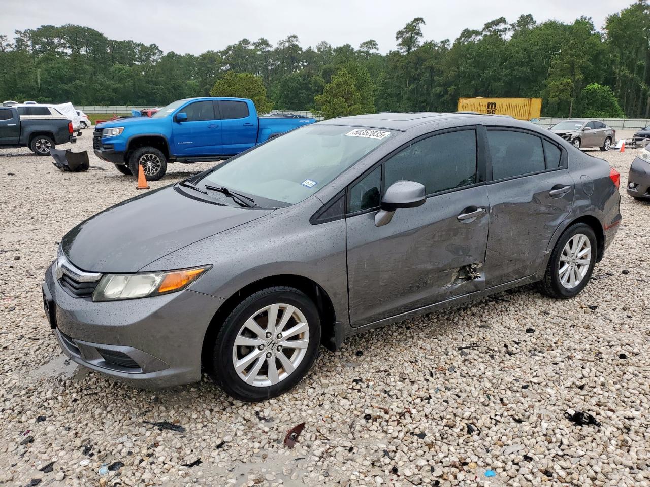 2012 Honda Civic Exl na sprzedaż w Houston, TX - Side