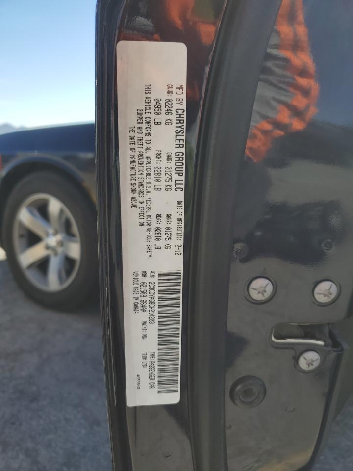 2012 Dodge Challenger Sxt VIN: 2C3CDYAG8CH214203 Lot: 57184515