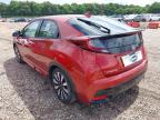 2015 HONDA CIVIC I-VT for sale at Copart COLCHESTER