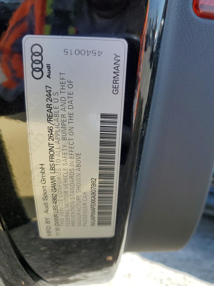 2019 Audi Rs5 VIN: WUAPWAF5XKA907862 Lot: 58829445