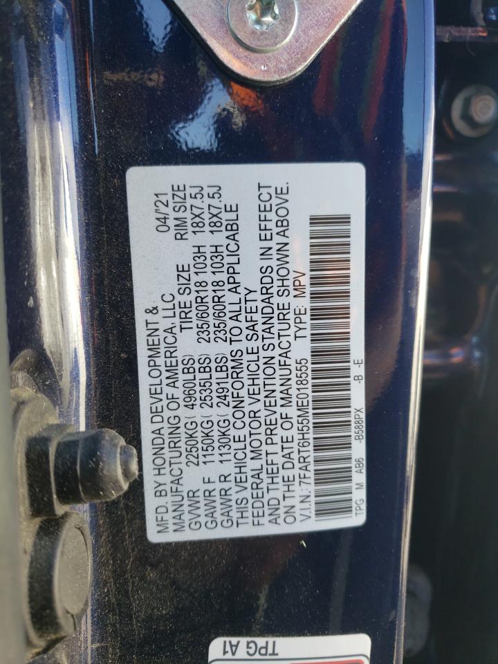 2021 Honda Cr-V Ex VIN: 7FART6H55ME018555 Lot: 56971555