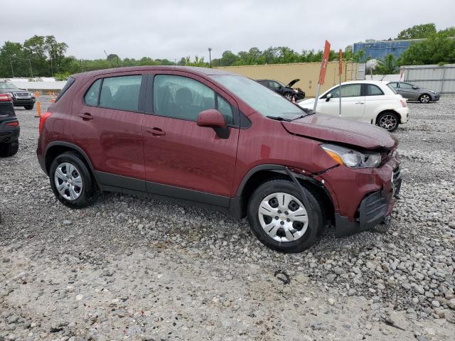 Parquets CHEVROLET TRAX 2017 Burgundy