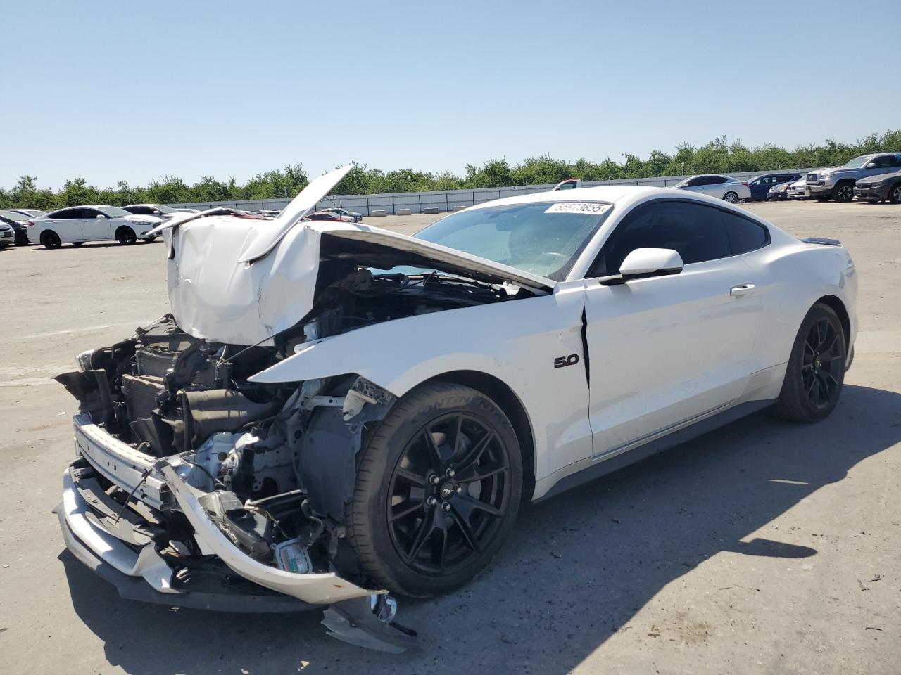 2017 Ford Mustang Gt na sprzedaż w Fresno, CA - Front End