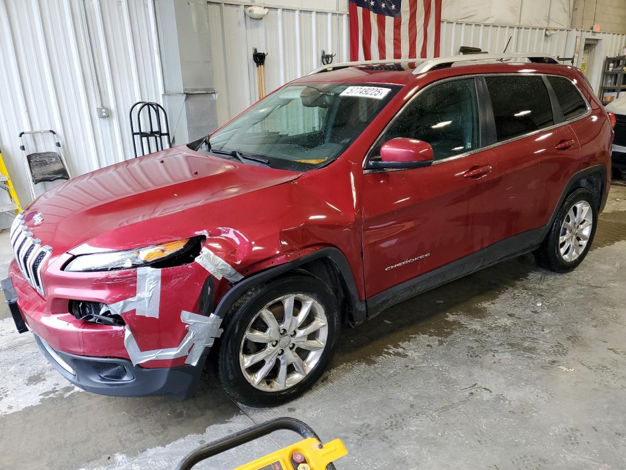 2015 Jeep Cherokee Limited en Venta en Mcfarland, WI - Front End