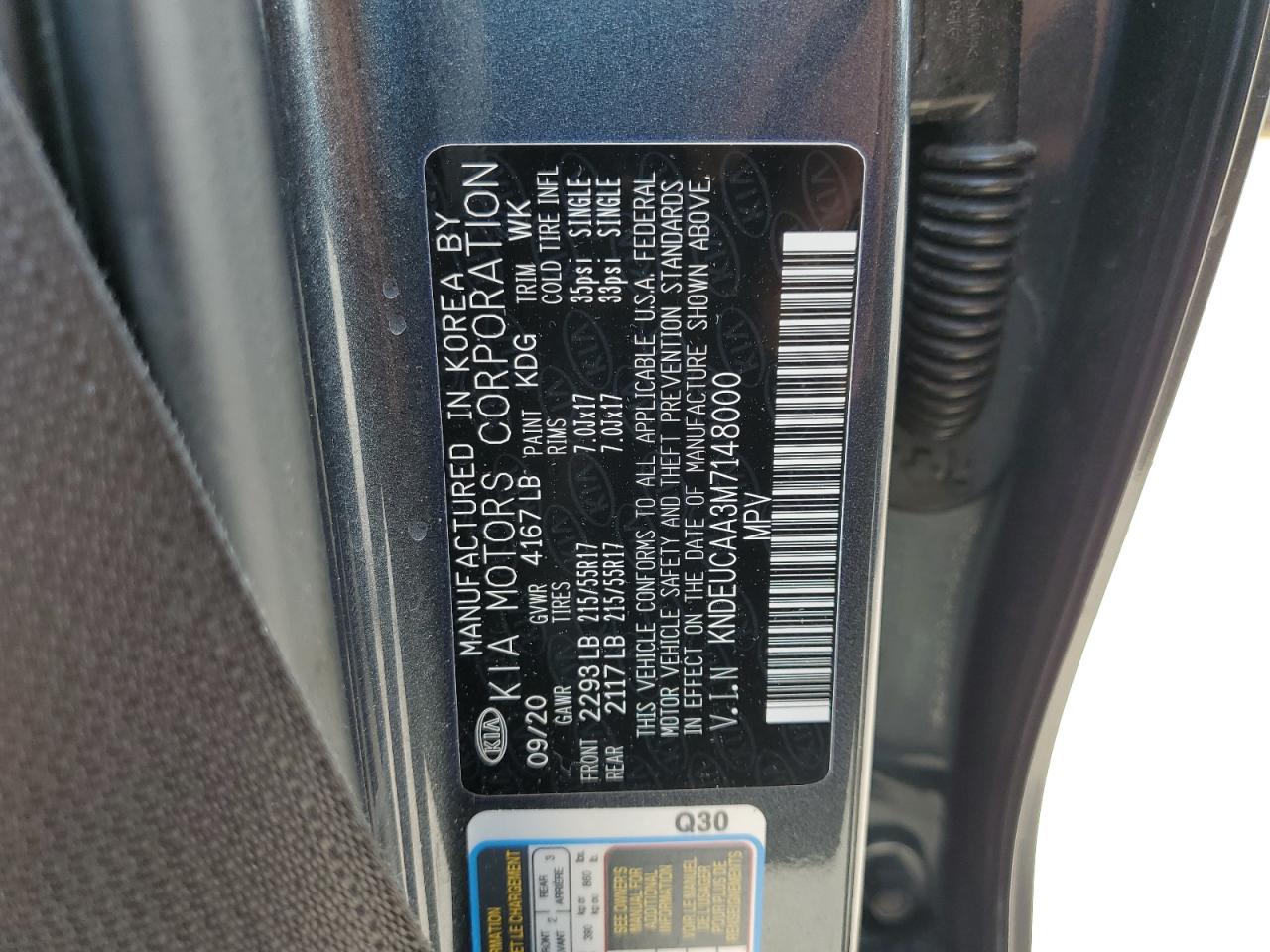 2021 Kia Seltos S VIN: KNDEUCAA3M7148000 Lot: 56785705