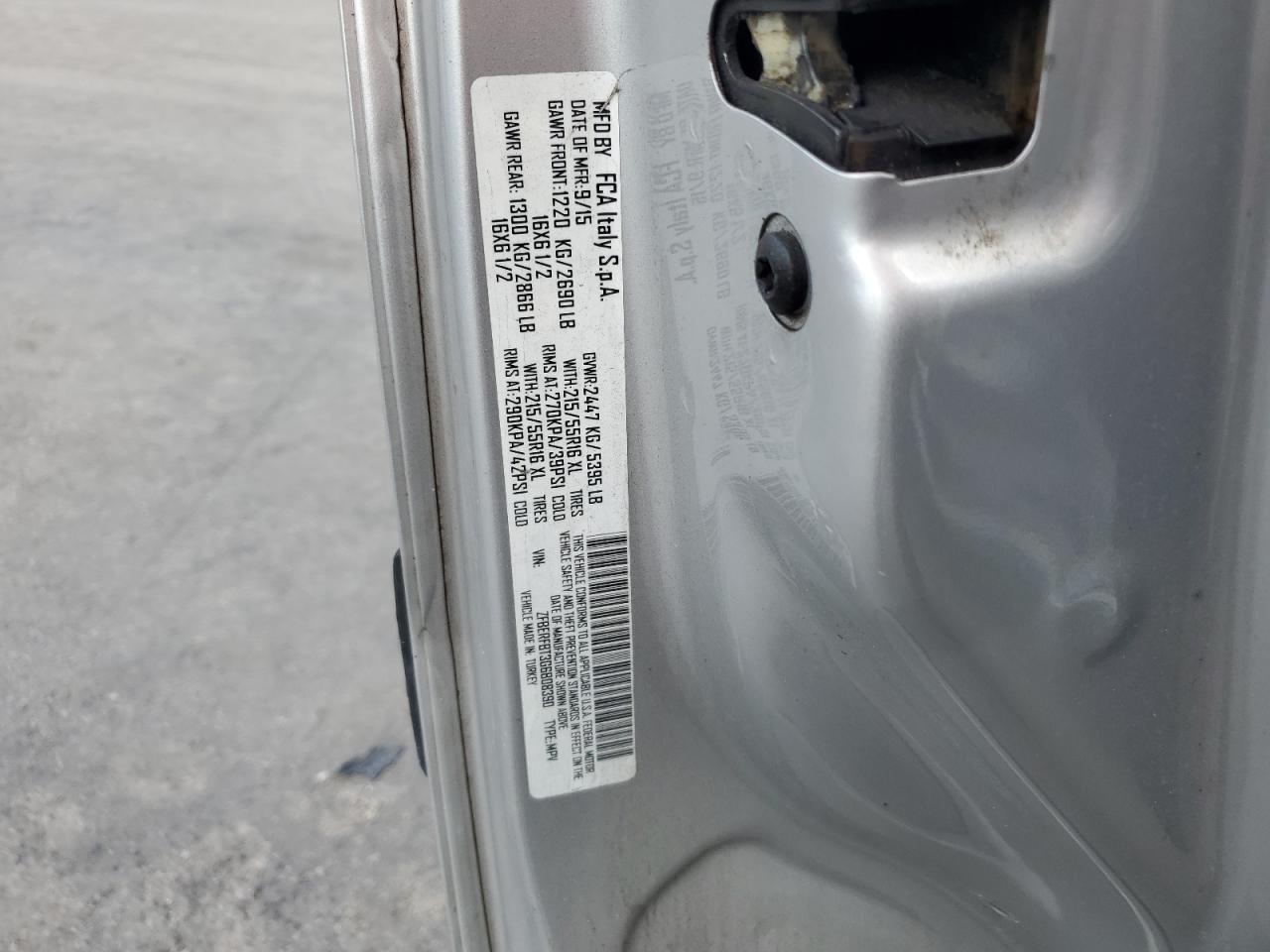 2016 Ram Promaster City Slt VIN: ZFBERFBT3G6B08390 Lot: 56027605