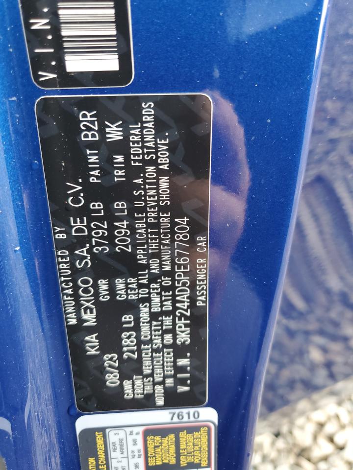 2023 Kia Forte Lx VIN: 3KPF24AD5PE677804 Lot: 55628495