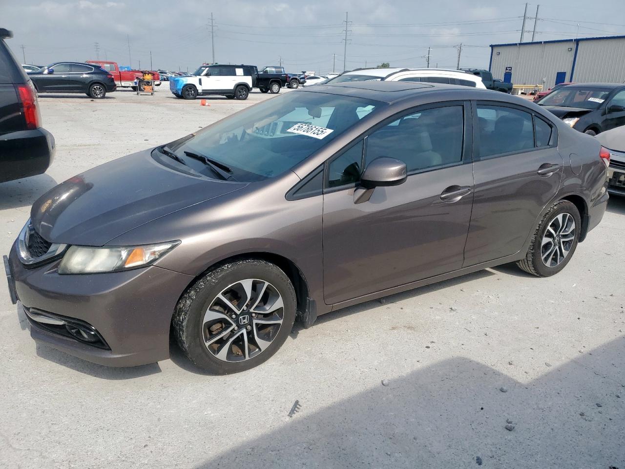 2013 Honda Civic Exl zu verkaufen in Haslet, TX - Side