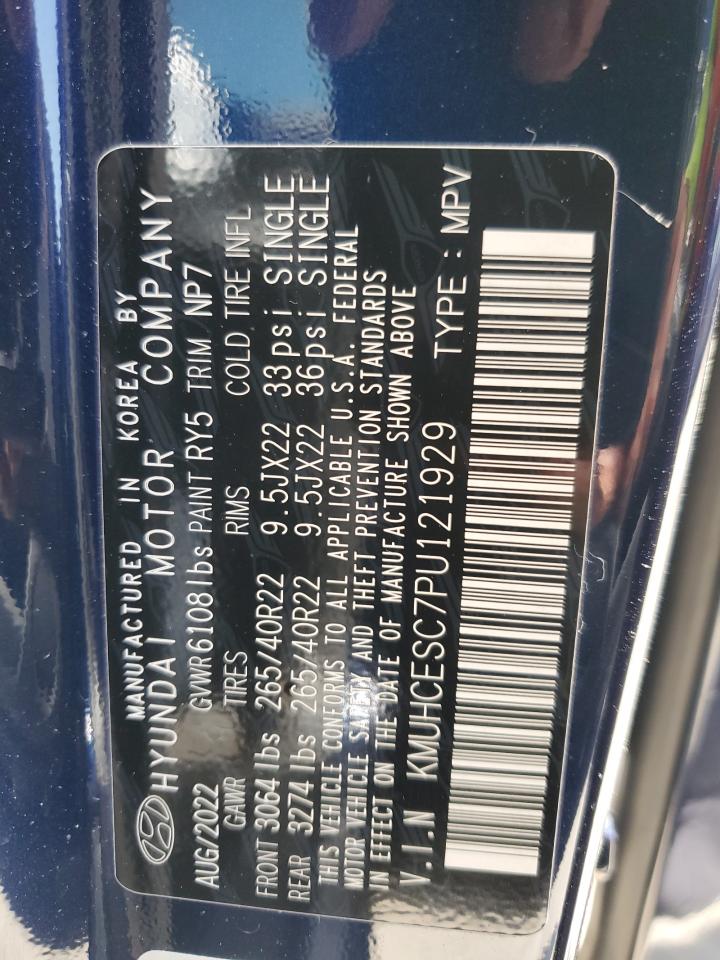 2023 Genesis Gv80 Base VIN: KMUHCESC7PU121929 Lot: 57997675