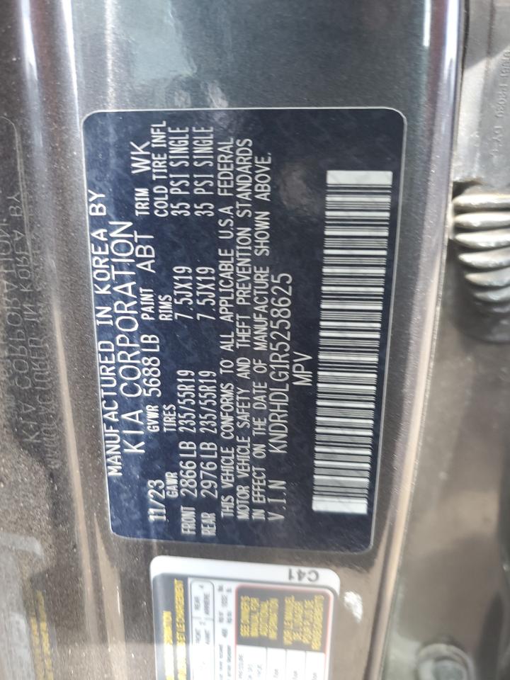 2024 Kia Sorento Ex VIN: KNDRHDLG1R5258625 Lot: 56949095
