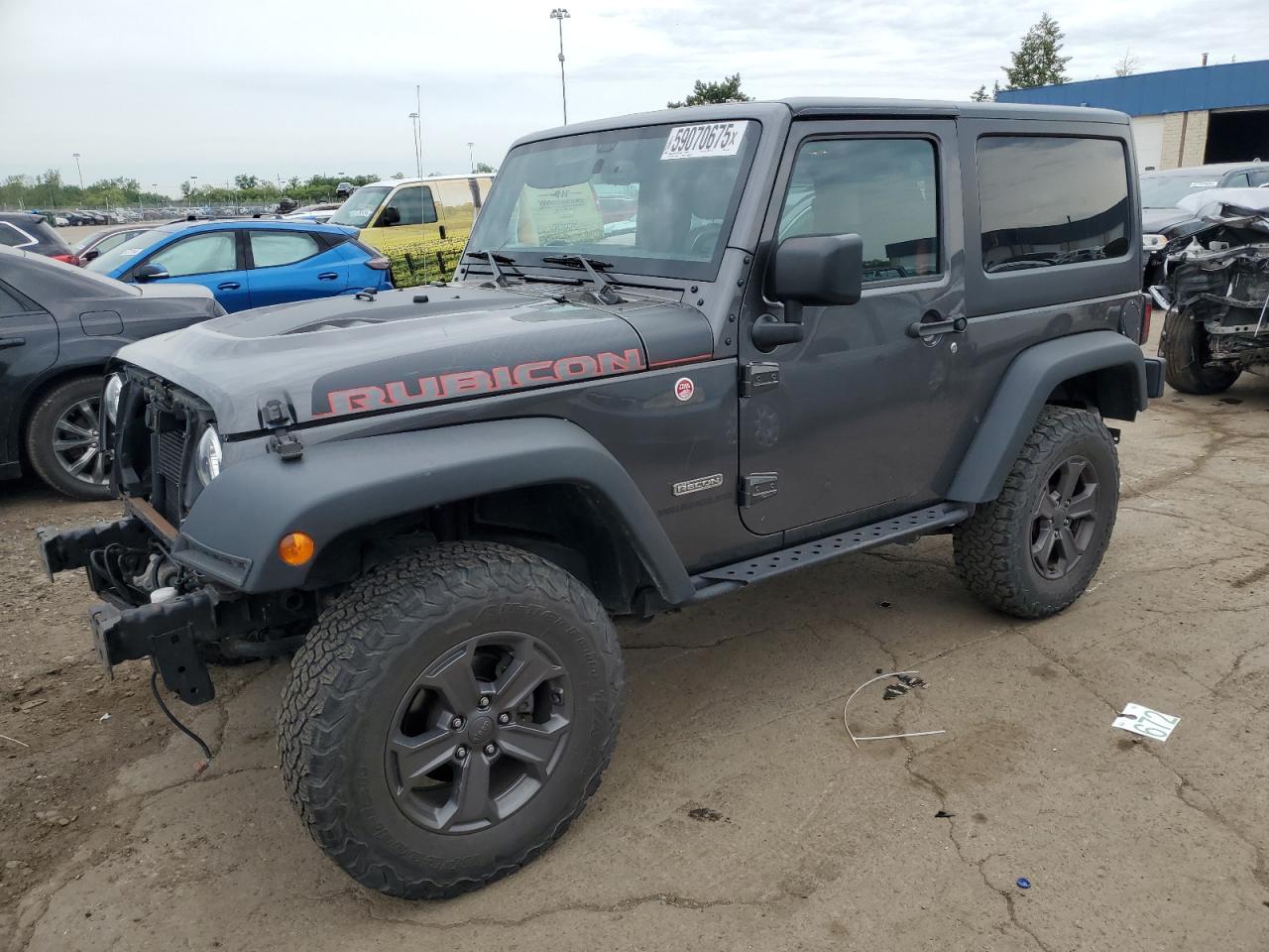 2017 Jeep Wrangler Rubicon zu verkaufen in Woodhaven, MI - Front End