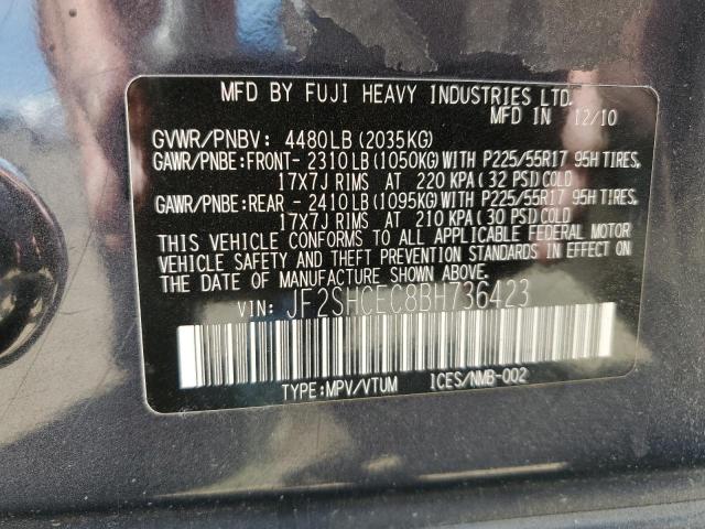 2011 SUBARU FORESTER LIMITED  