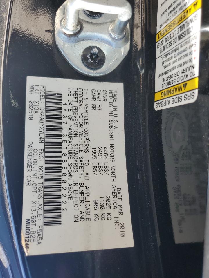 2011 Mitsubishi Eclipse Spyder Gt VIN: 4A37L3ET8BE002222 Lot: 55904915