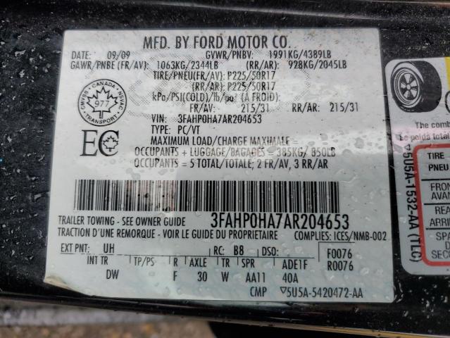 2010 FORD FUSION SE
