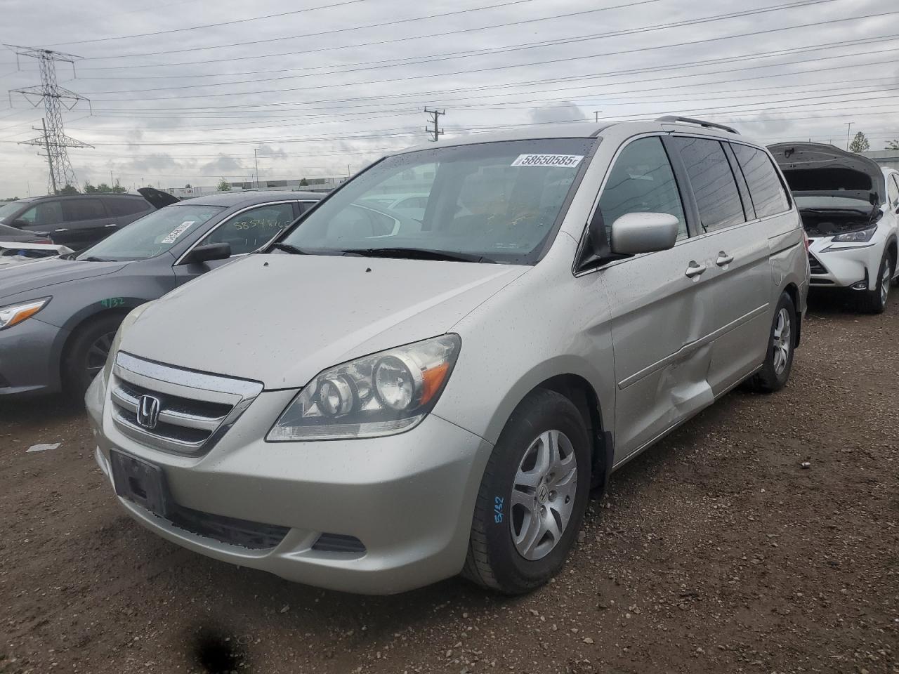 2007 Honda Odyssey Ex იყიდება Elgin-ში, IL - Side
