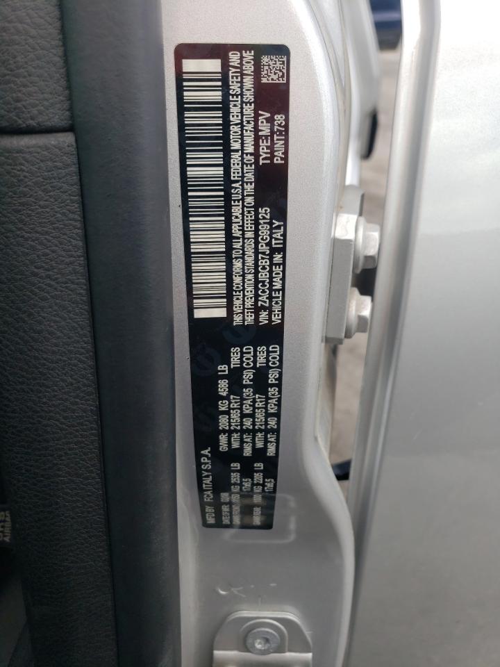 2018 Jeep Renegade Trailhawk VIN: ZACCJBCB7JPG99125 Lot: 56904645