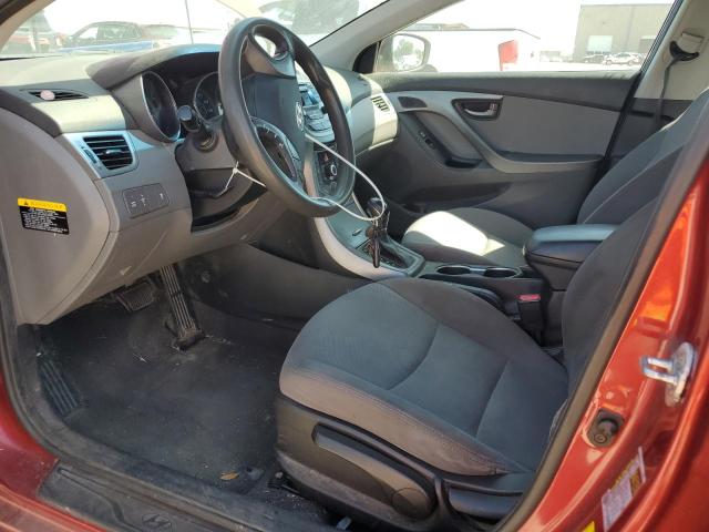 Sedans HYUNDAI ELANTRA 2015 Czerwony