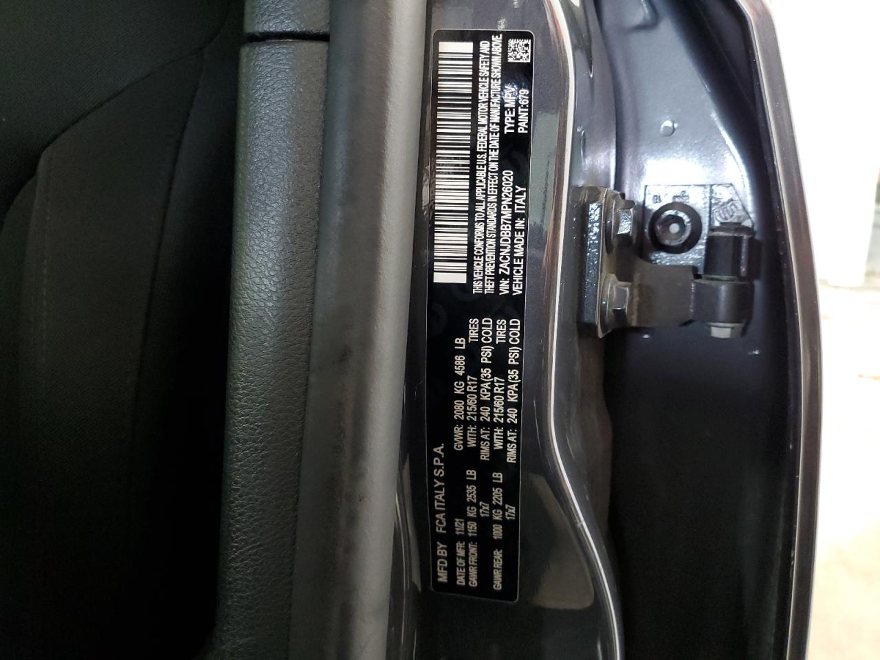 2021 Jeep Renegade Latitude VIN: ZACNJDBB7MPN26020 Lot: 55915875