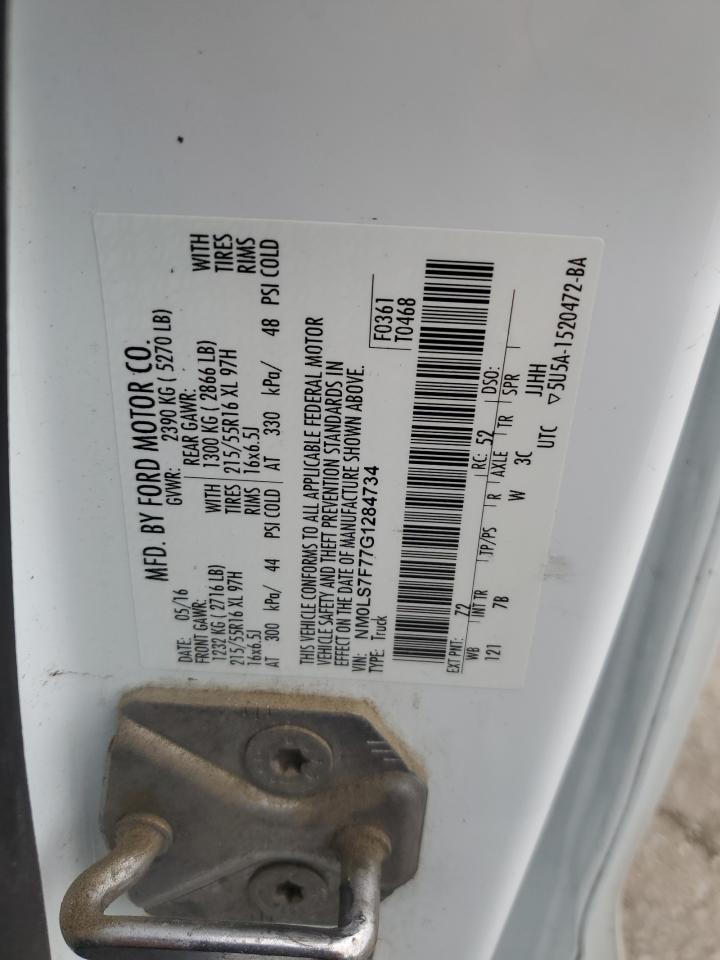 2016 Ford Transit Connect Xlt VIN: NM0LS7F77G1284734 Lot: 56360115