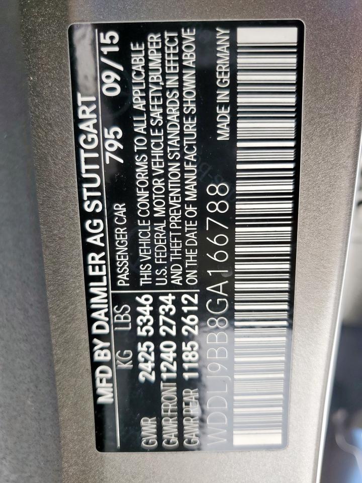2016 Mercedes-Benz Cls 550 4Matic VIN: WDDLJ9BB8GA166788 Lot: 55689535