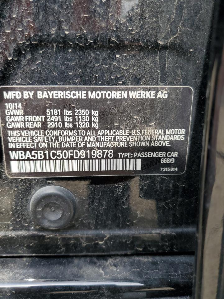 2015 BMW 535 I VIN: WBA5B1C50FD919878 Lot: 55824235