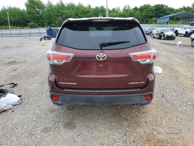 Parquets TOYOTA HIGHLANDER 2014 Czerwony