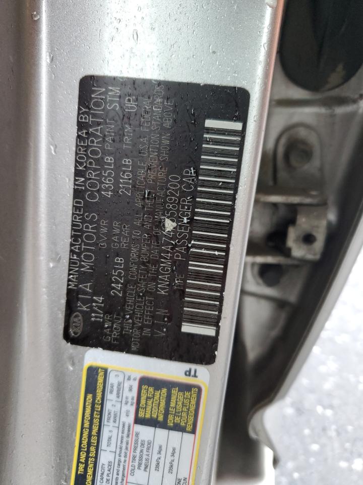 2015 Kia Optima Lx VIN: KNAGM4A74F5589200 Lot: 56905625