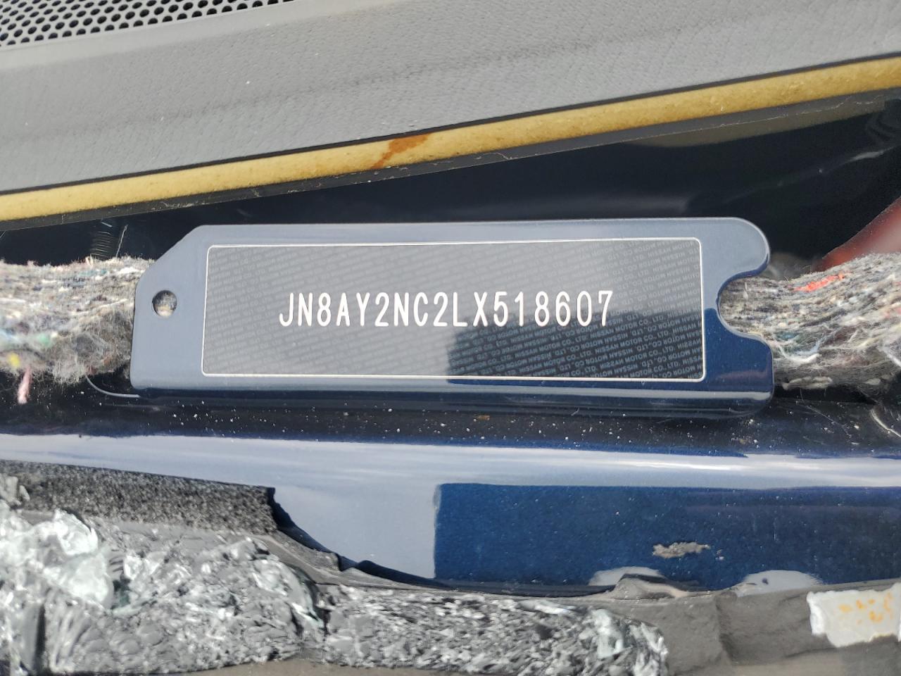 2020 Nissan Armada Sv VIN: JN8AY2NC2LX518607 Lot: 58798895