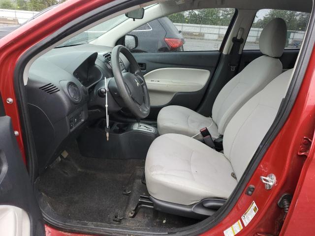  MITSUBISHI MIRAGE 2017 Czerwony