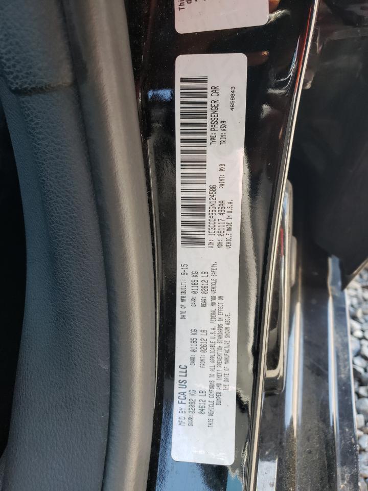 2016 Chrysler 200 Limited VIN: 1C3CCCAB6GN124586 Lot: 64297125