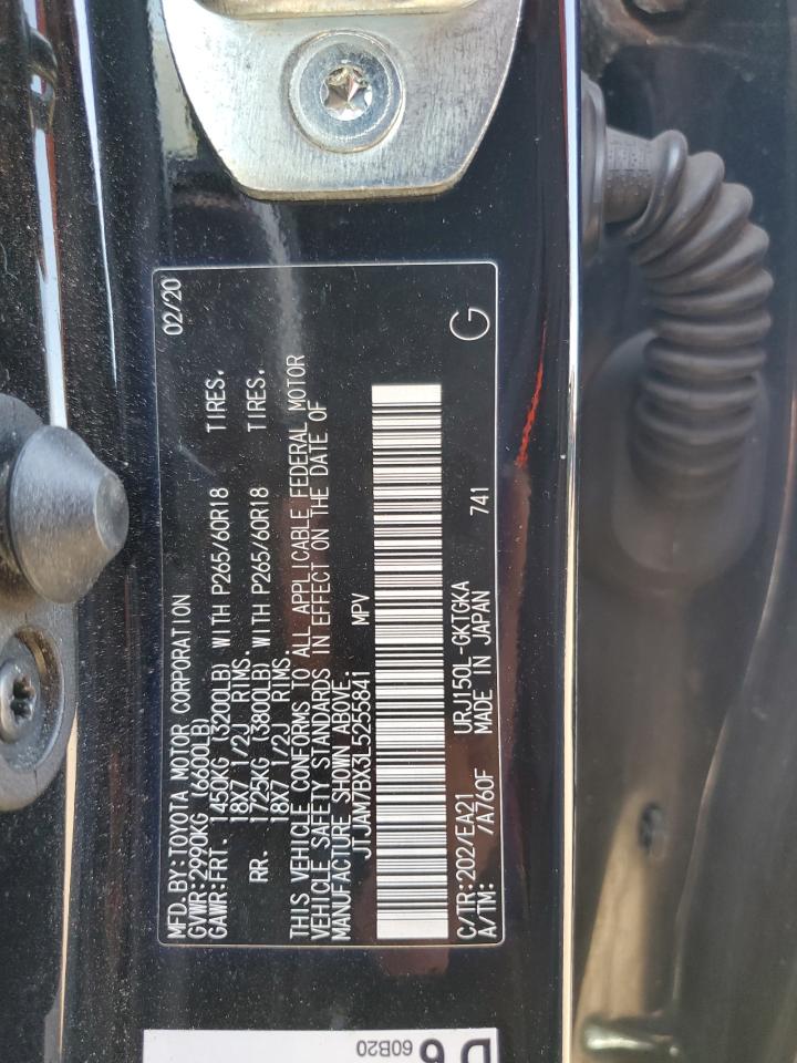2020 Lexus Gx 460 Premium VIN: JTJAM7BX3L5255841 Lot: 56466965