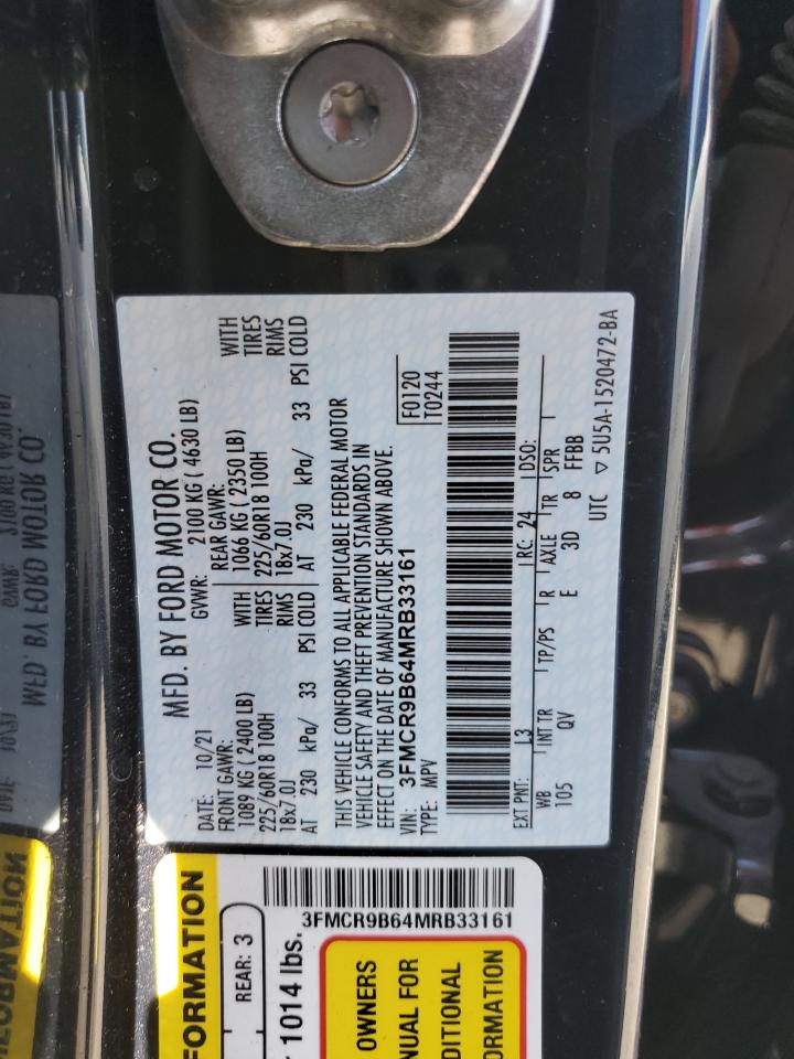 2021 Ford Bronco Sport Big Bend VIN: 3FMCR9B64MRB33161 Lot: 56754065
