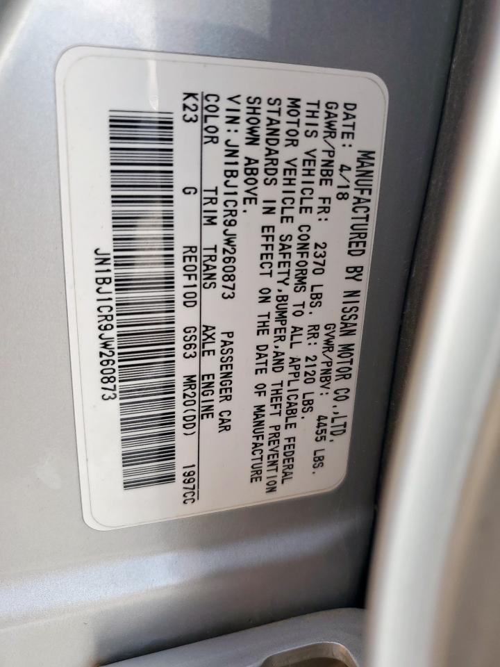 2018 Nissan Rogue Sport S VIN: JN1BJ1CR9JW260873 Lot: 56883755