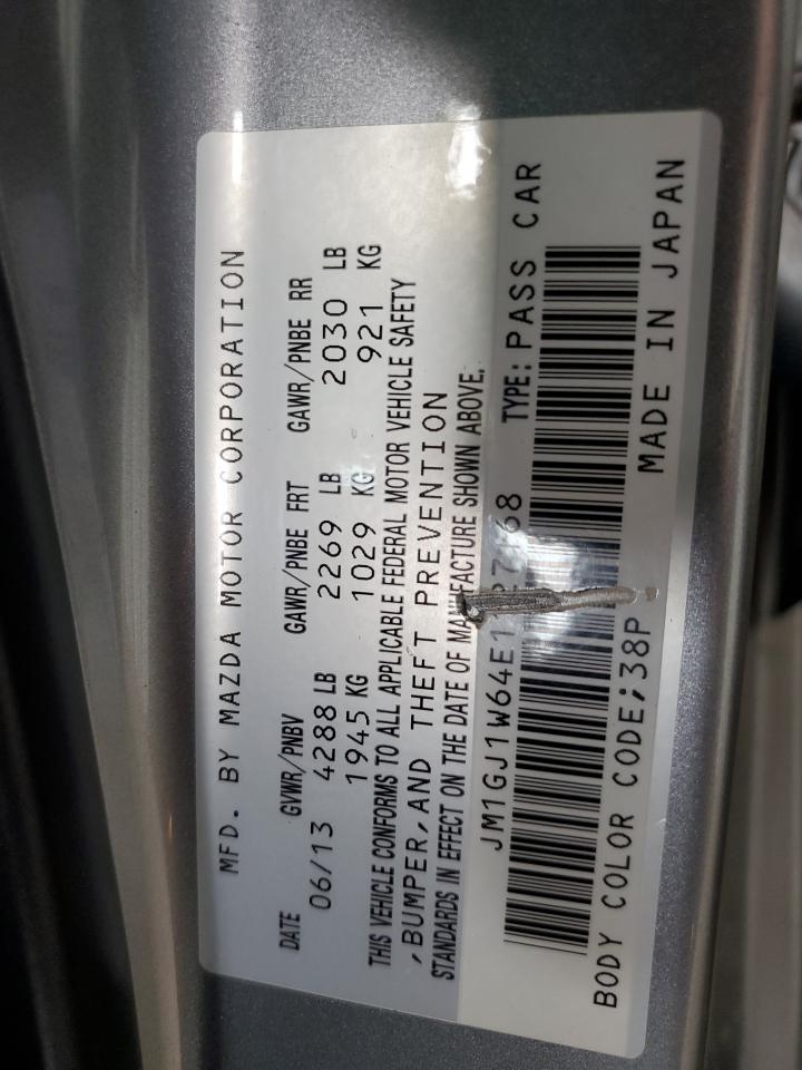 2014 Mazda 6 Grand Touring VIN: JM1GJ1W6NE1127168 Lot: 57997465