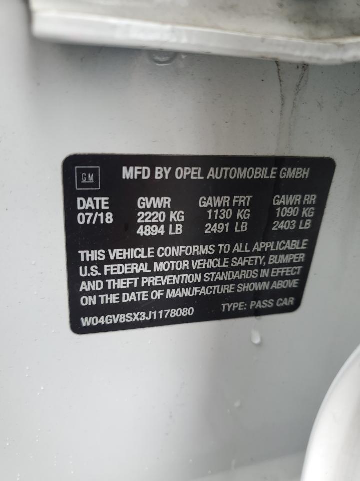 2018 Buick Regal Tourx Essence VIN: W04GV8SX3J1178080 Lot: 56527865