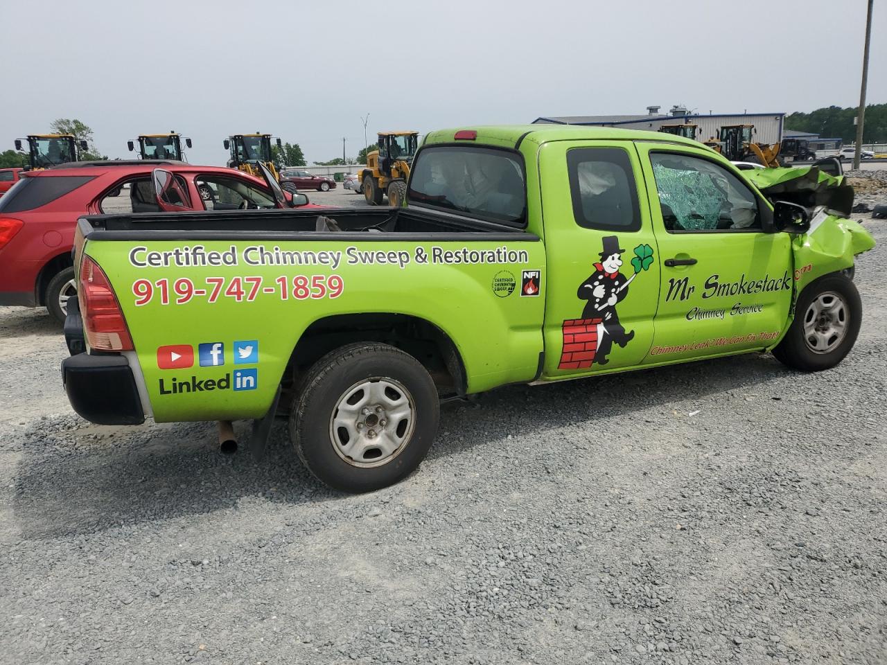 2015 Toyota Tacoma Access Cab green pickup gas 5TFTX4CN9FX060429 photo #4