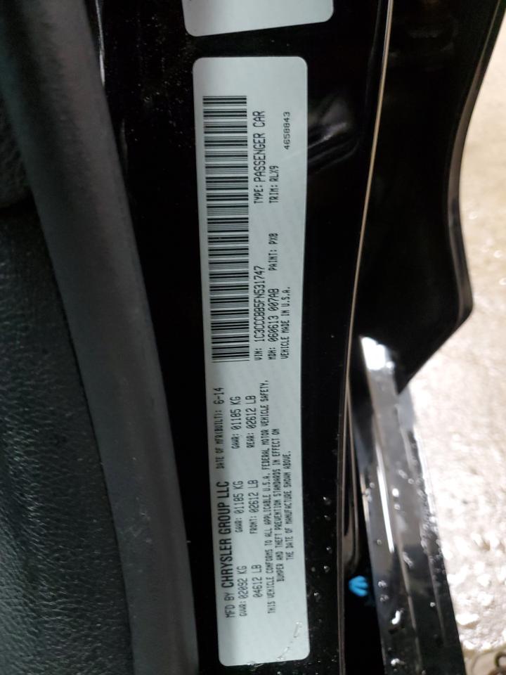 2015 Chrysler 200 S VIN: 1C3CCCBB5FN531747 Lot: 56715475